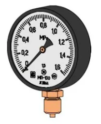 Манометр газовый ЗТП МП100М5