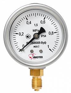 Поверка мановакуумметров коррозионностойких ДА8008-ВУф Кс исп 1 ОШ Ск